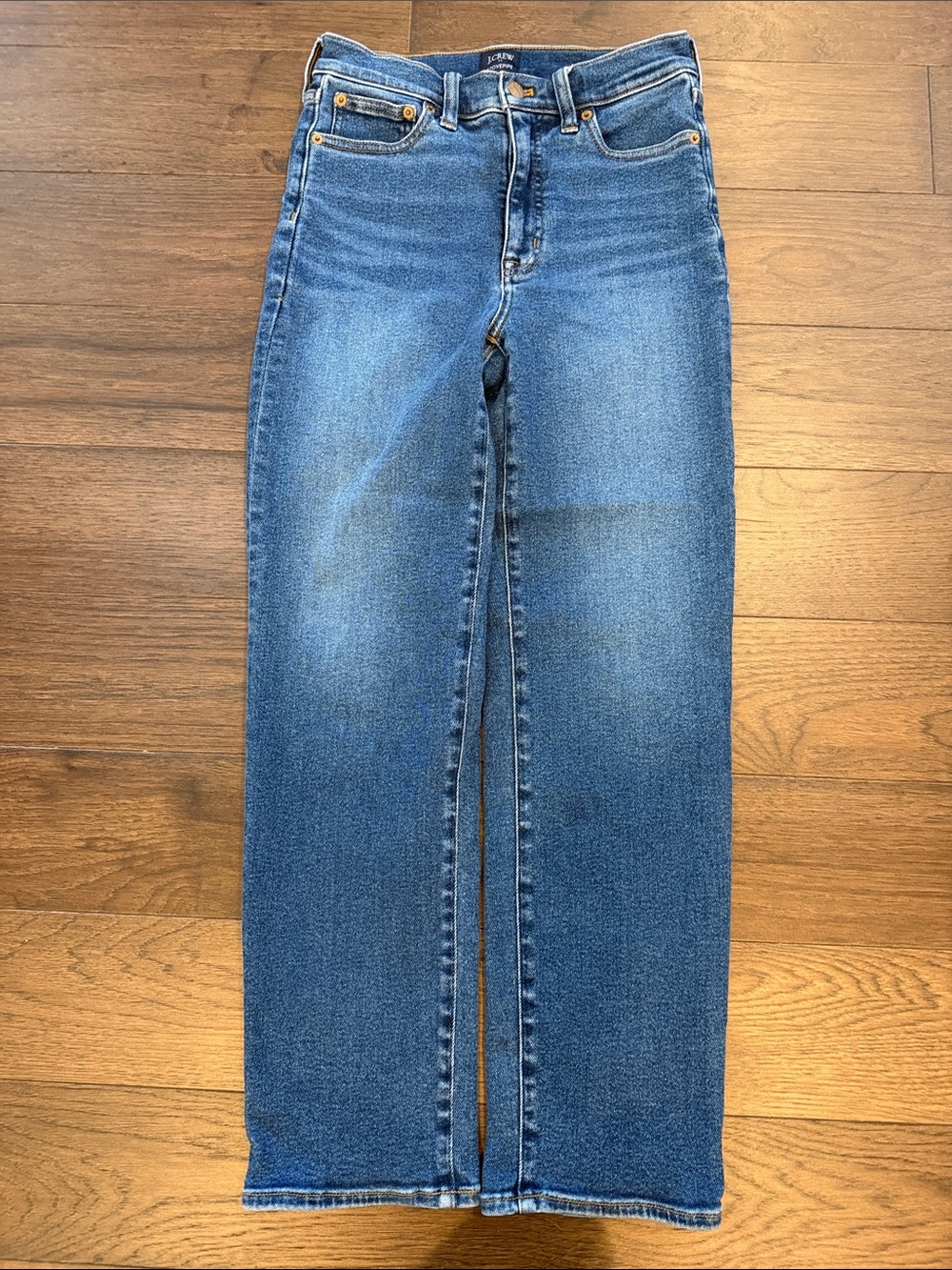 J.Crew Stovepipe High Rise Straight Leg Jeans Medium Wash Size 25 - P32